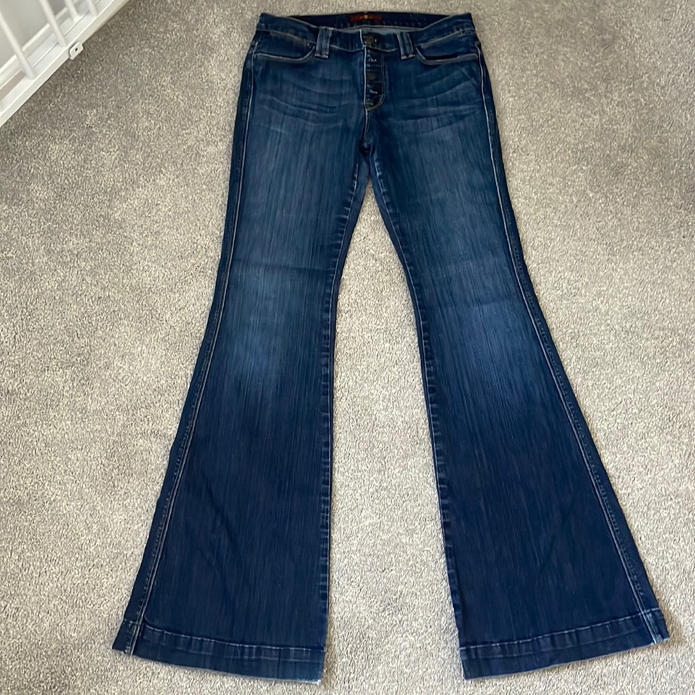 7 for all mankind.  28.  Trouser jeans.  Button fly.